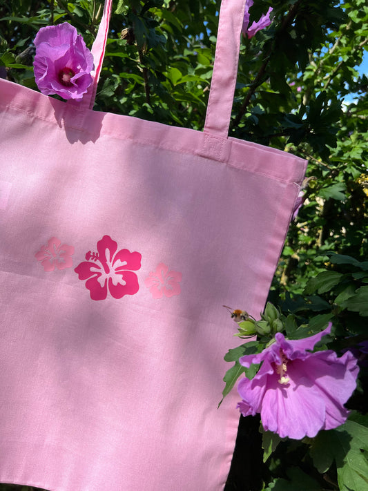 Hibiscus tote bag