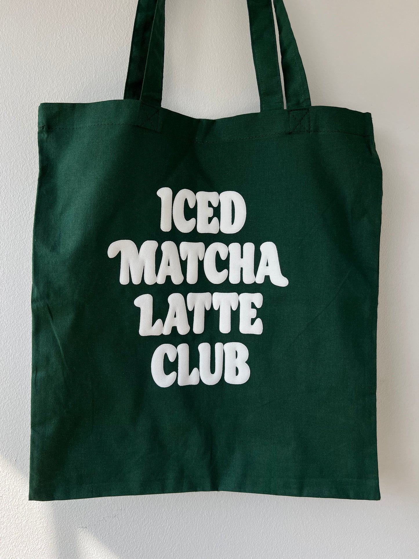 Iced Matcha Latte Club Tote Bag