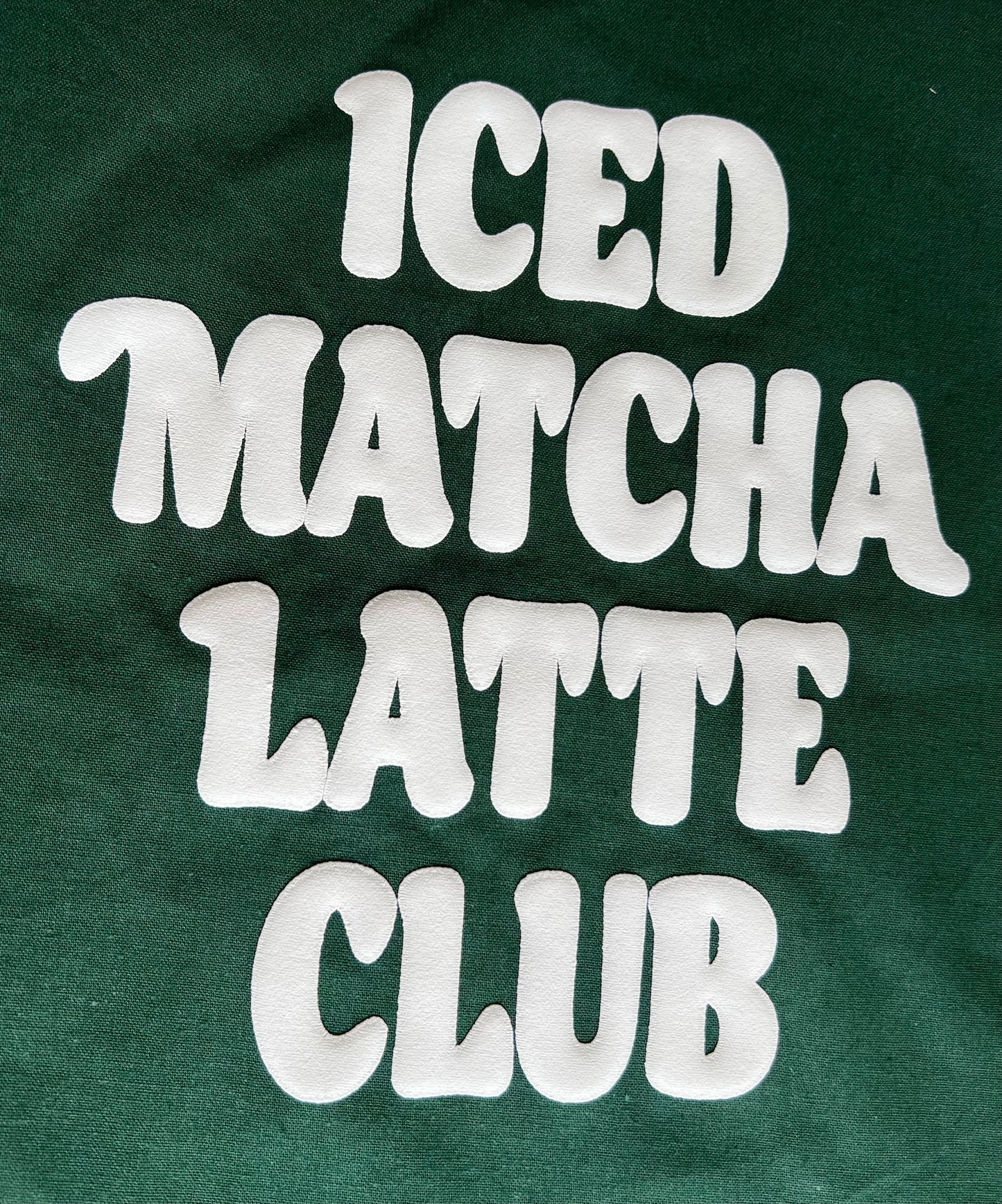 Iced Matcha Latte Club Tote Bag