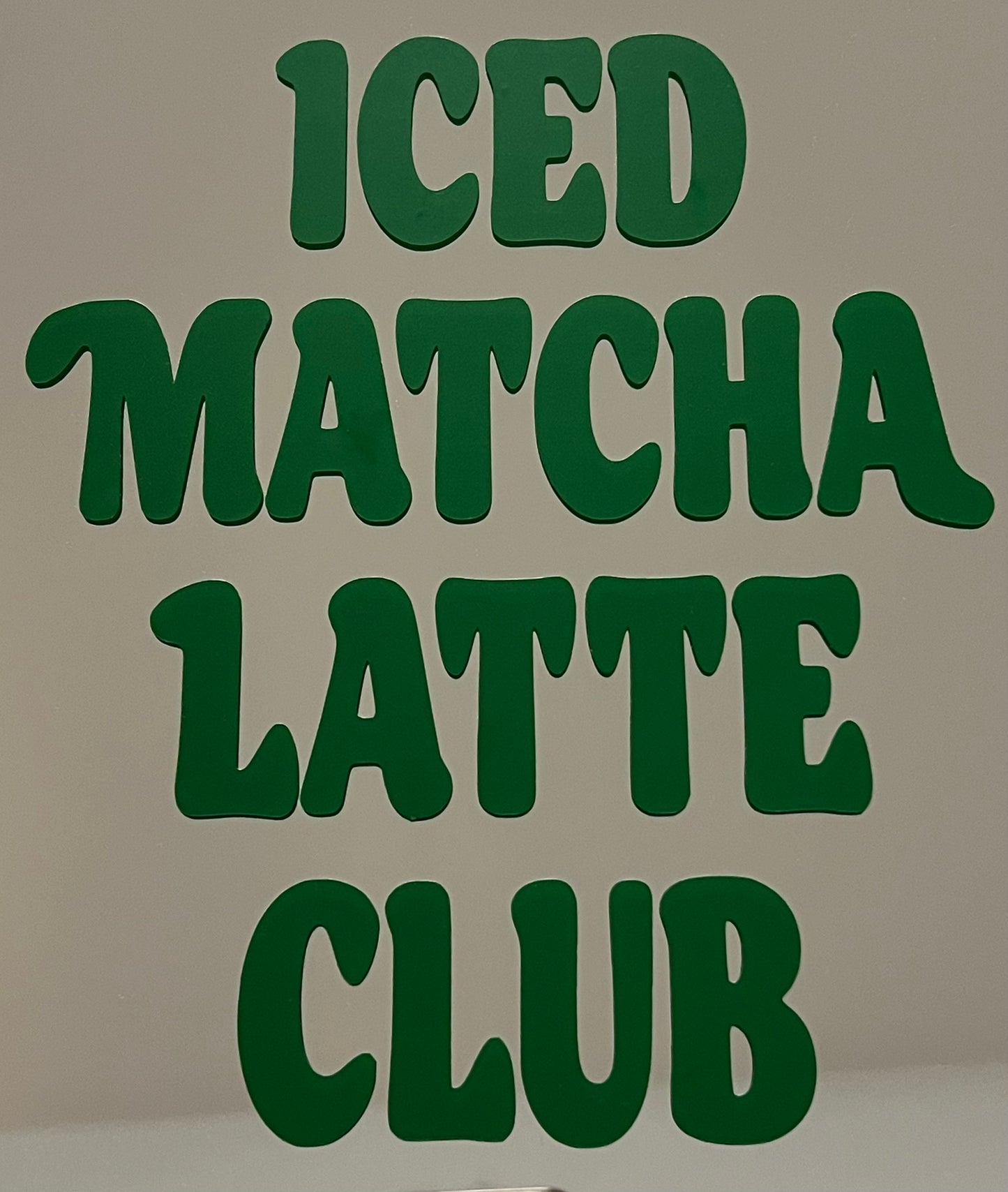 Spiegel "Iced Matcha Latte Club"