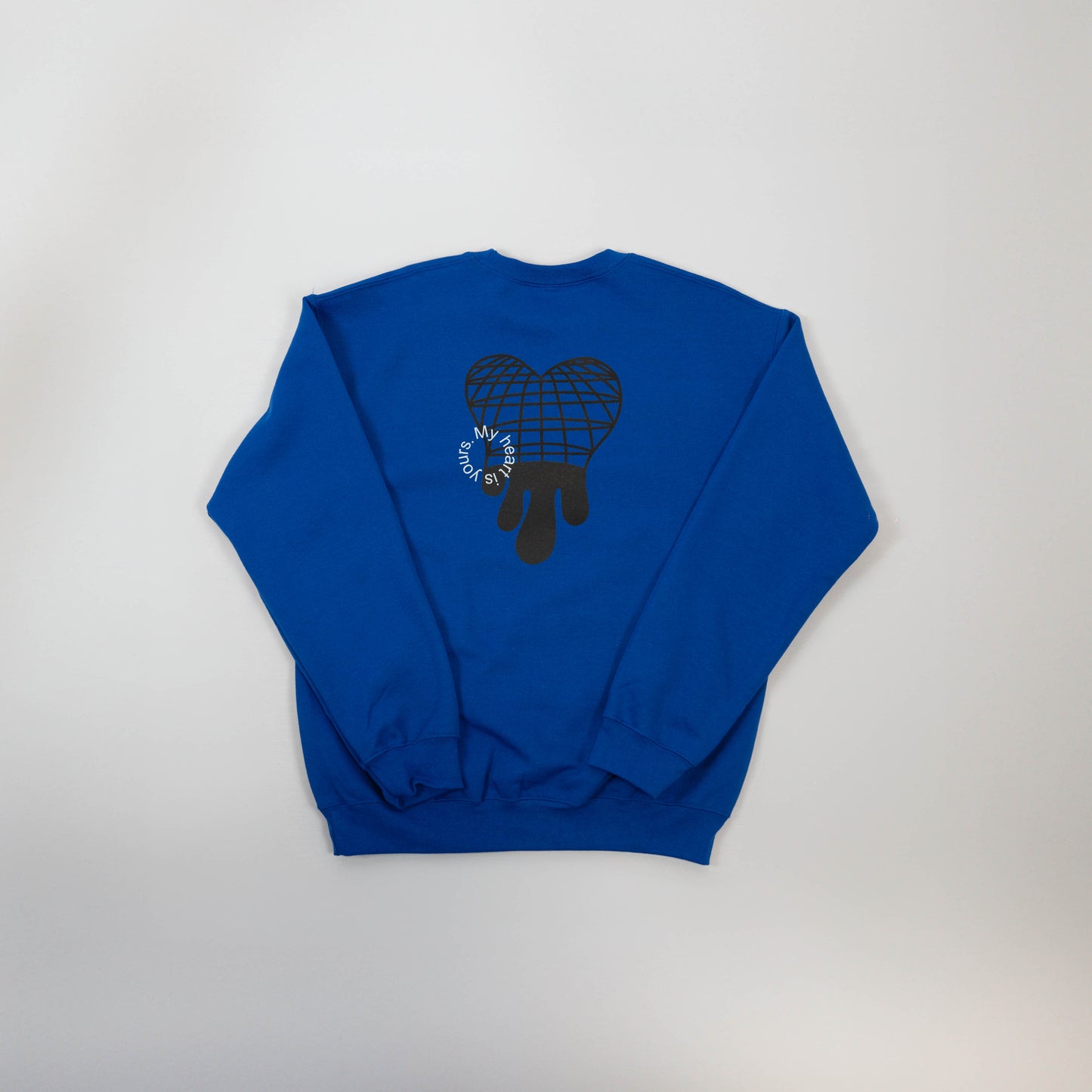 Melted Grid Sweater - My heart is yours.
