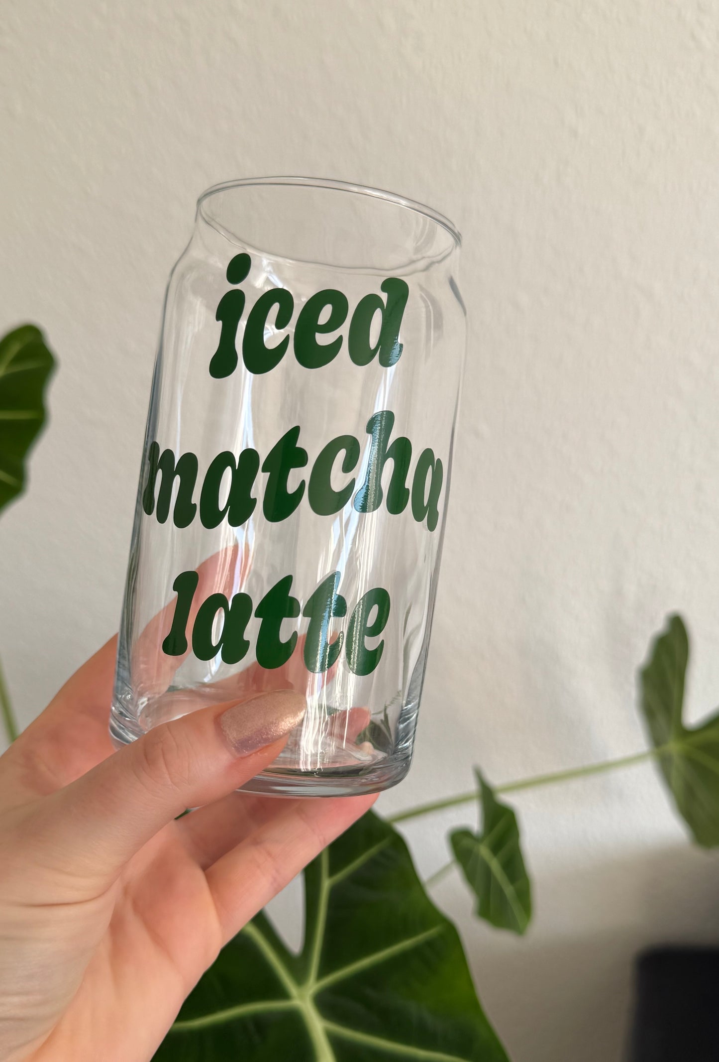Iced Matcha Latte Glas