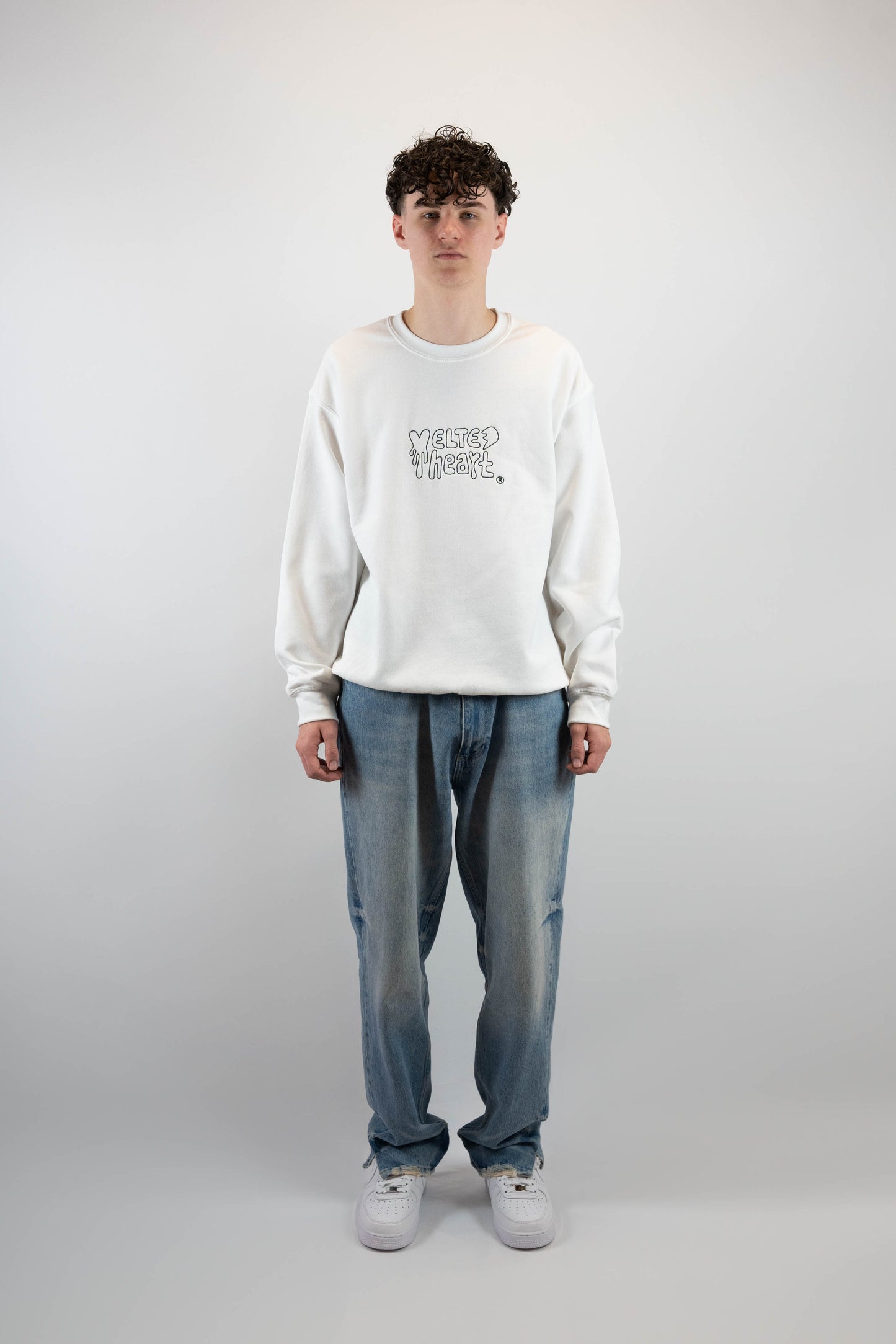 Logo Sweater White