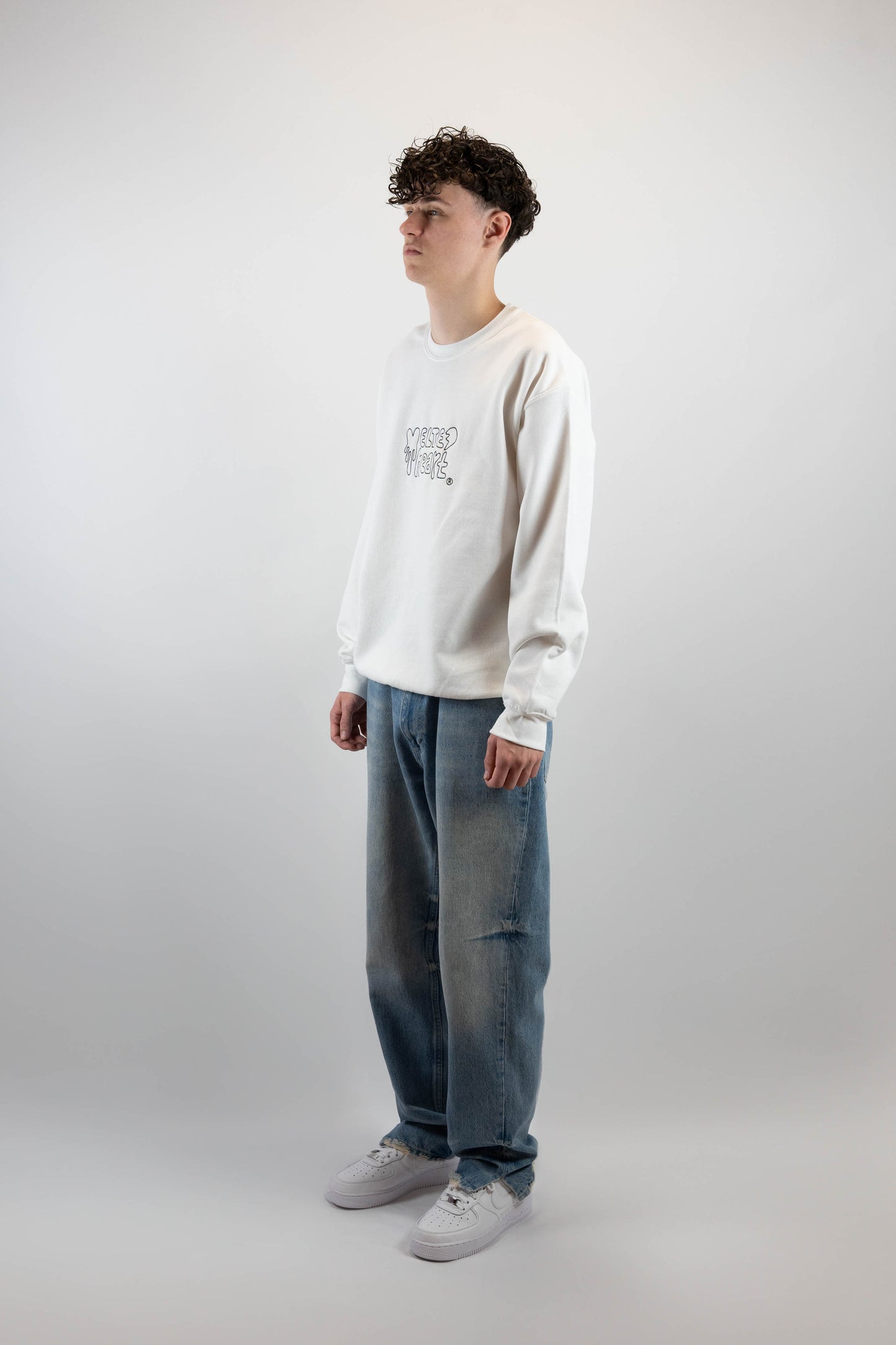 Logo Sweater White