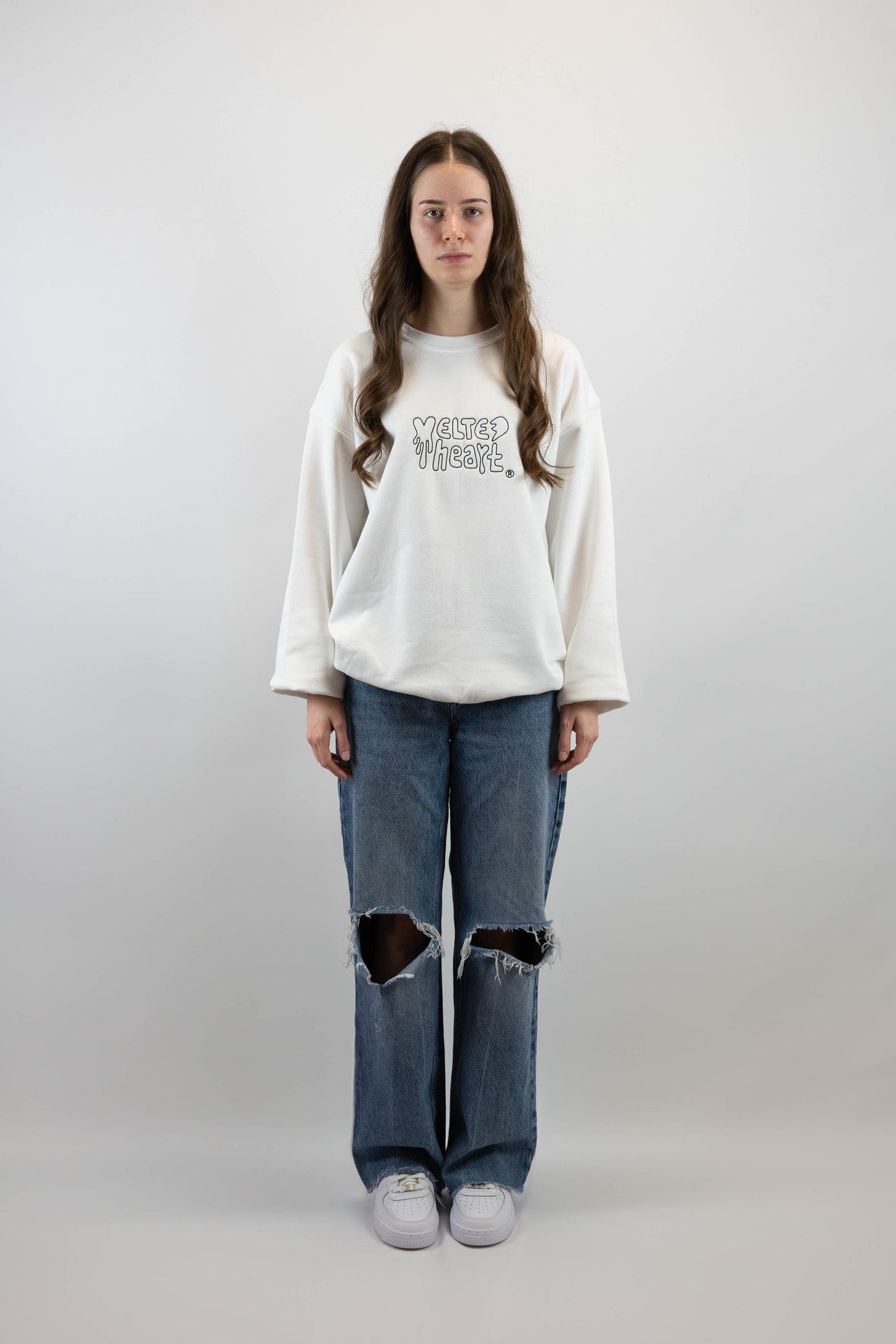 Logo Sweater White