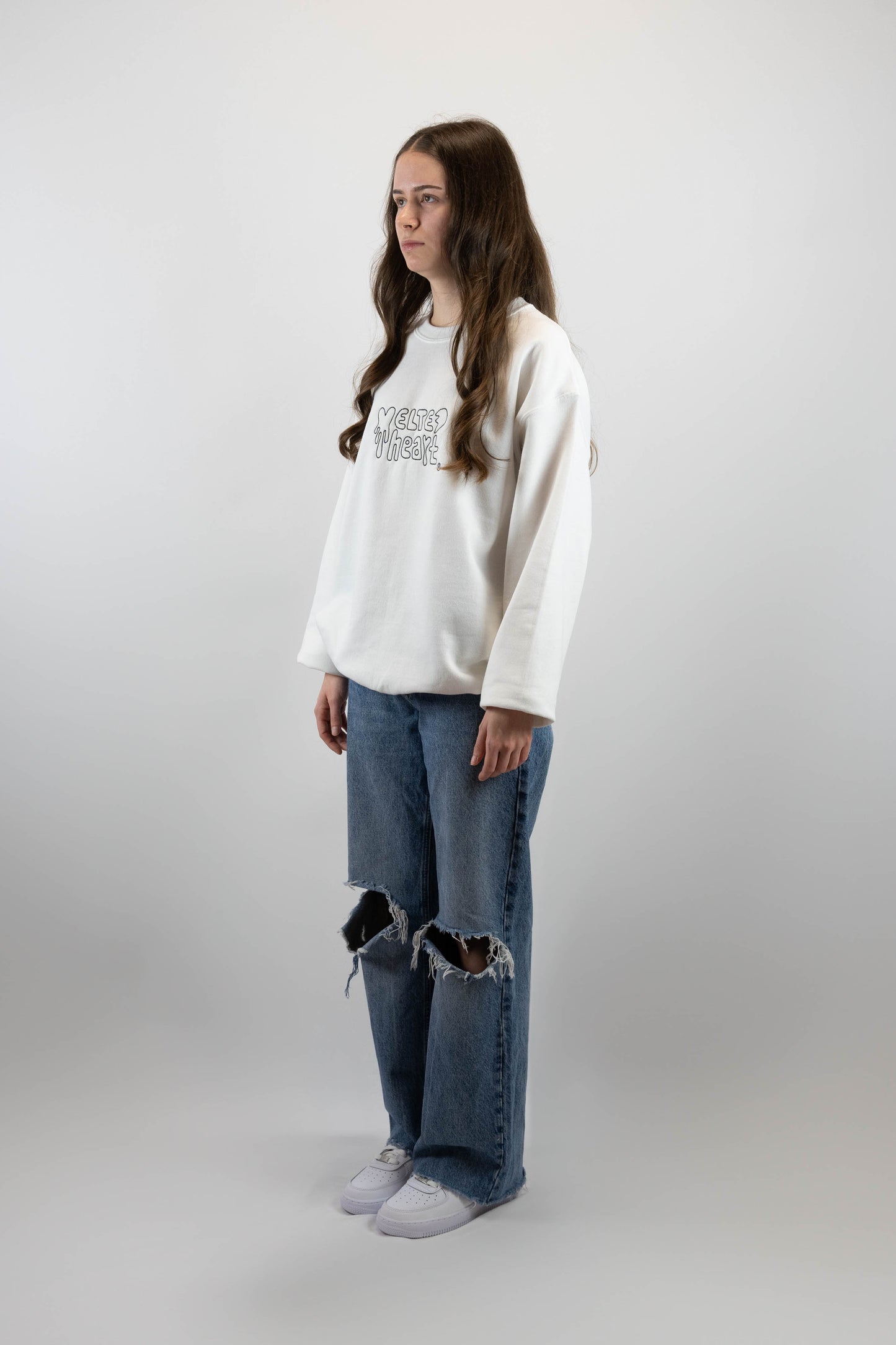 Logo Sweater White