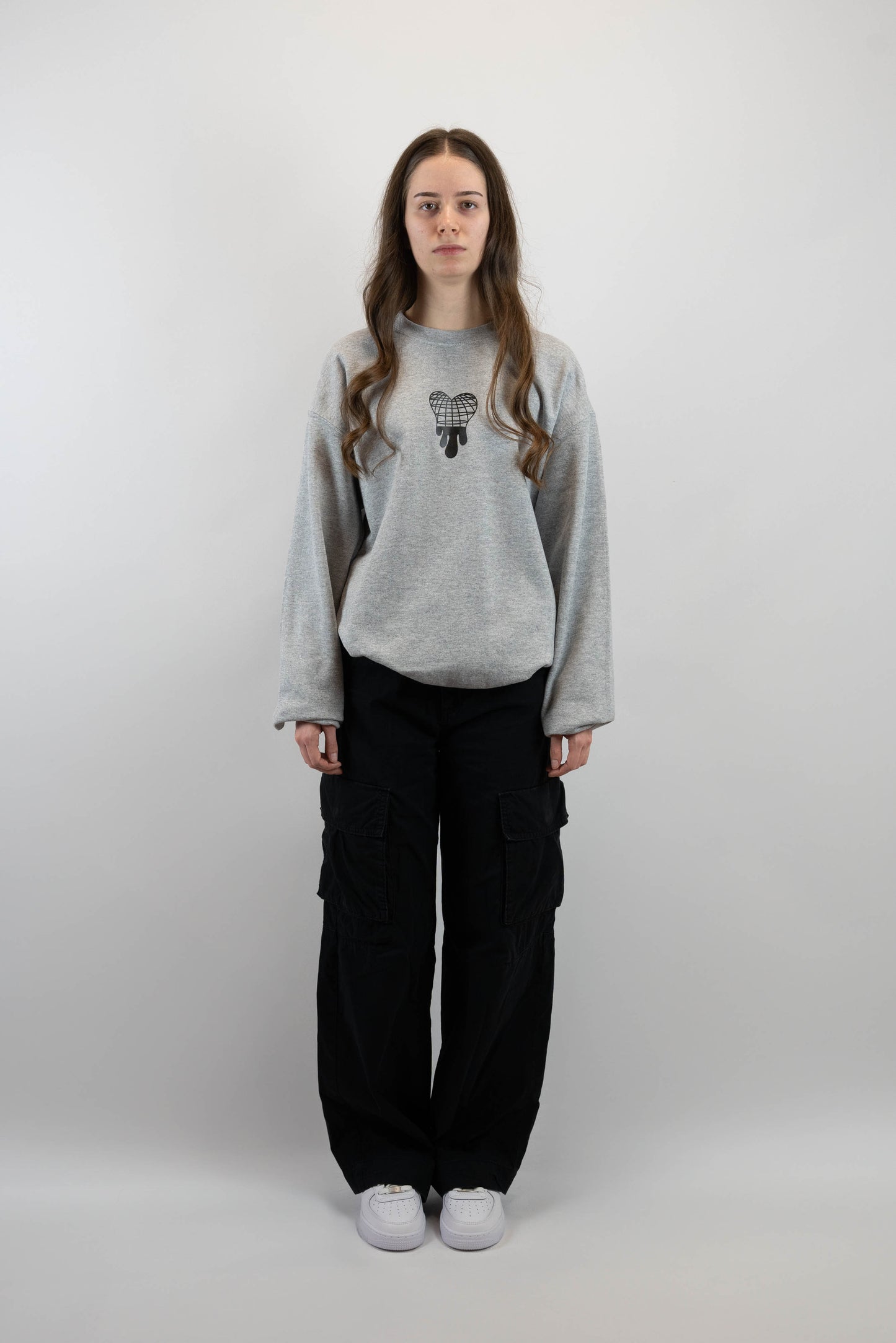 Melted Grid Sweater