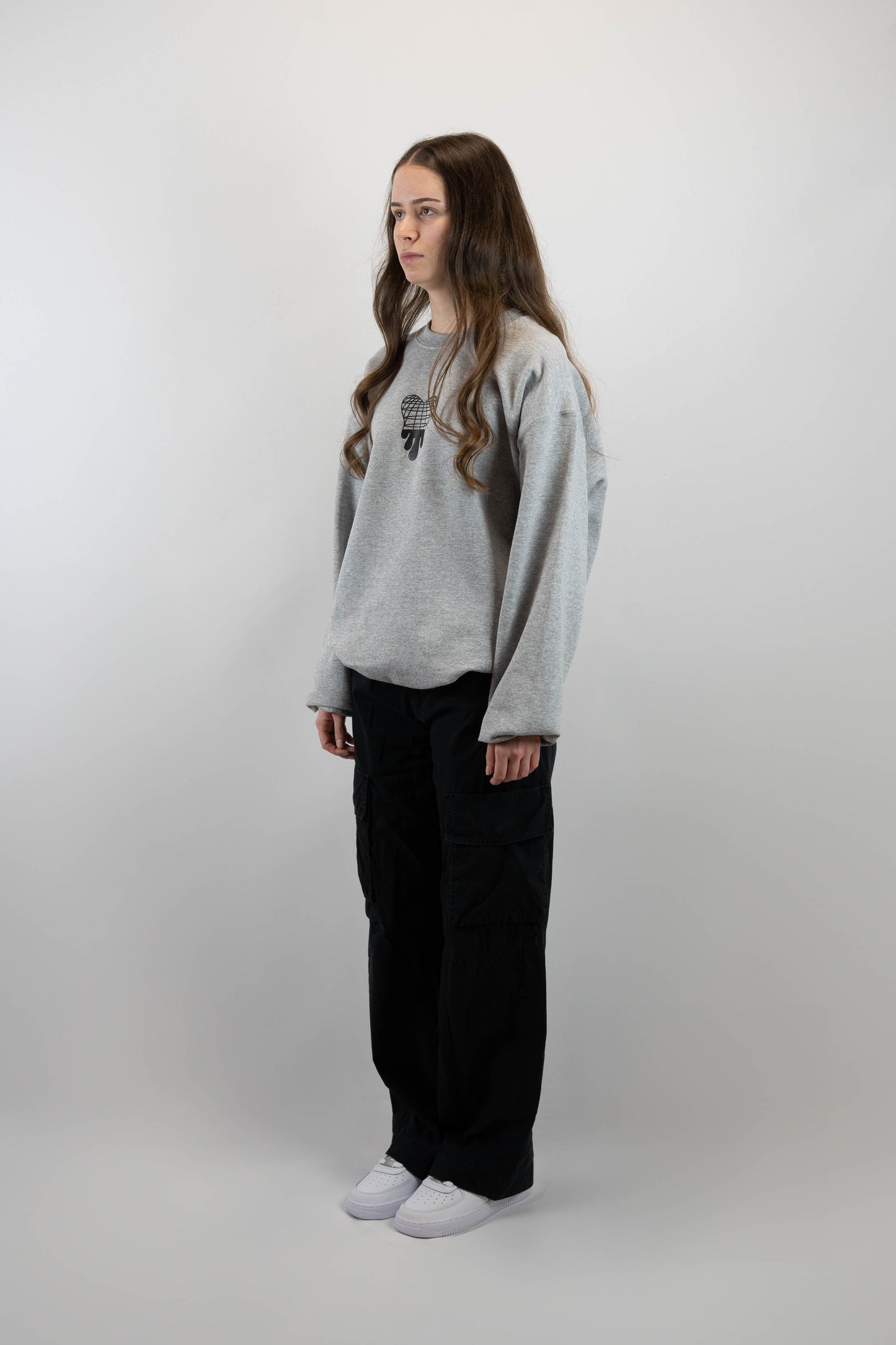 Melted Grid Sweater