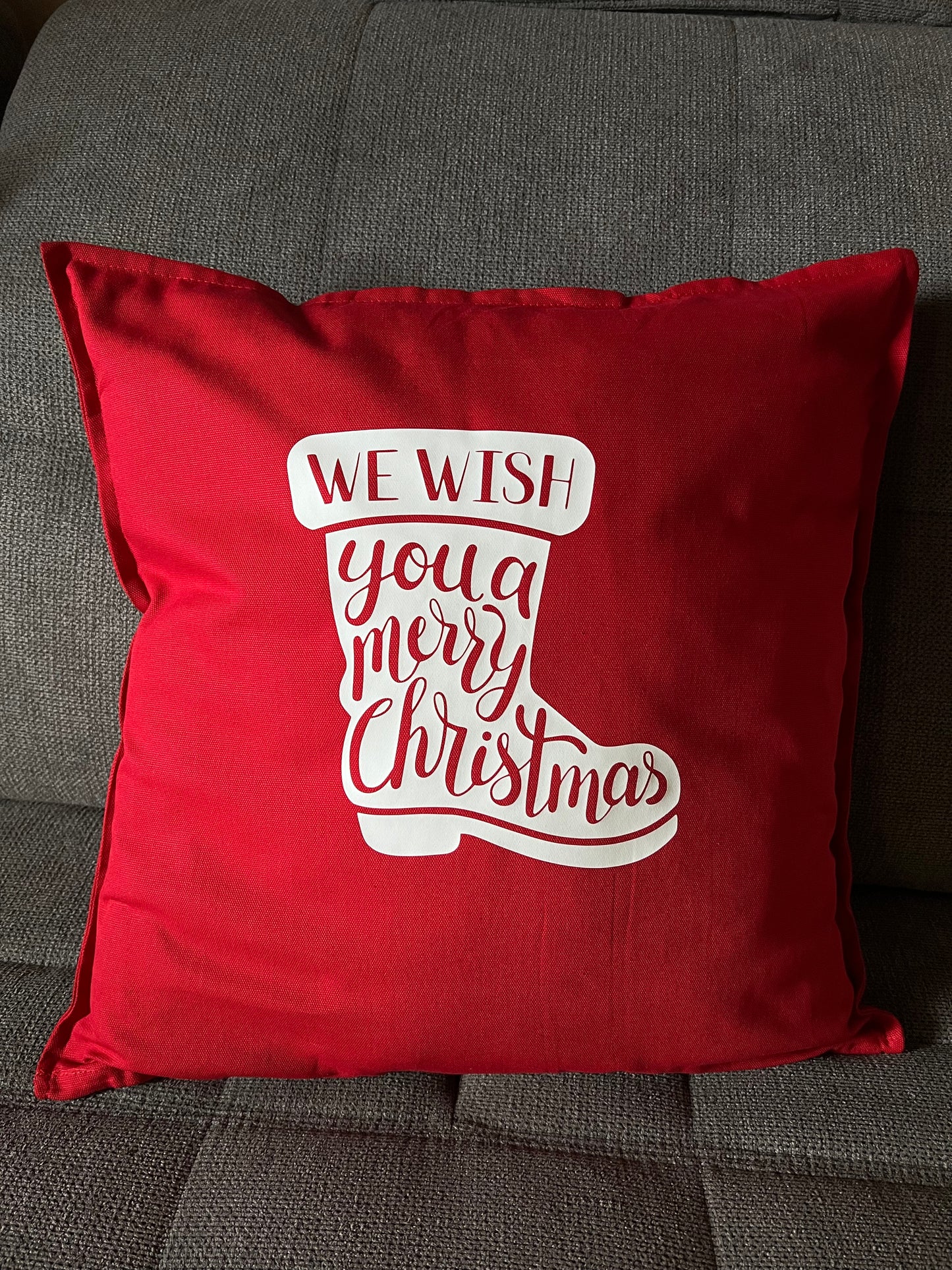 Kissen "We wish you a merry Christmas"