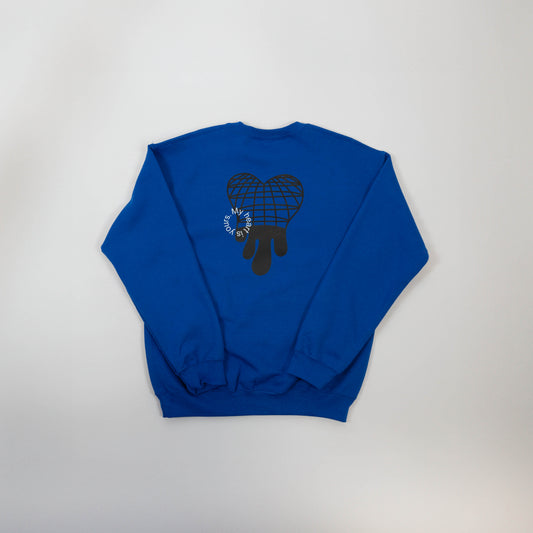 Melted Grid Sweater - My heart is yours.
