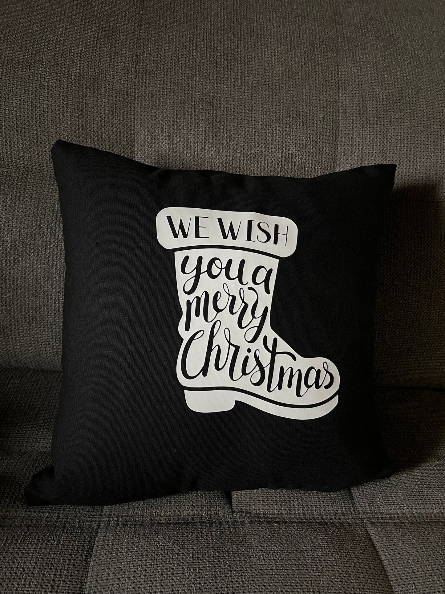 Kissen "We wish you a merry Christmas"