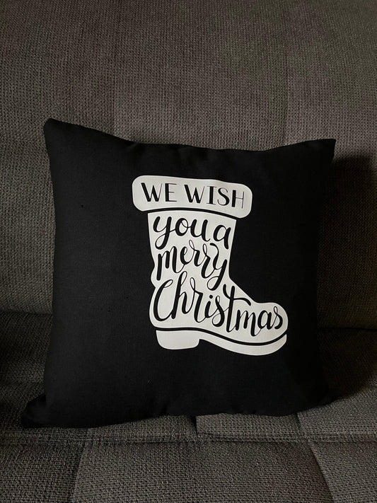 Kissen "We wish you a merry Christmas"