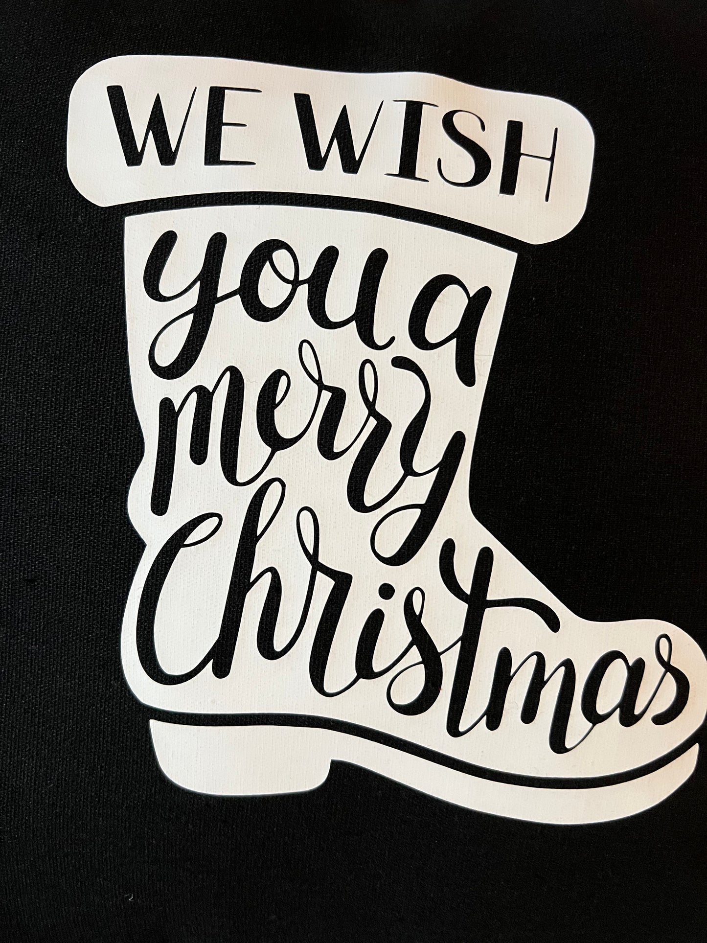 Kissen "We wish you a merry Christmas"