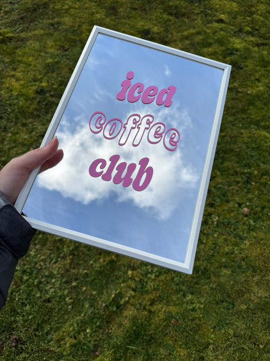 Spiegel "Iced Coffee Club"